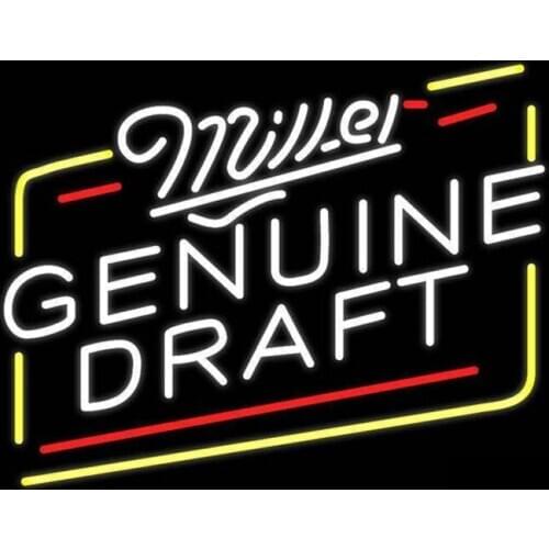 Neon Sign For Miller Genuine Draft resterant decorate beer bar vintage light Hotel DISPLAY BUSINESS Impact Attract light