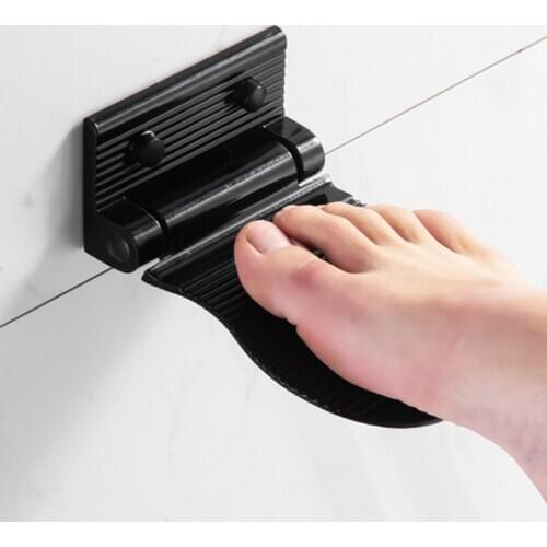 Space aluninum bathroom pedal shower room Anti-slip Safety Foot Rest safety pedal hanger bathroom shelf accessory