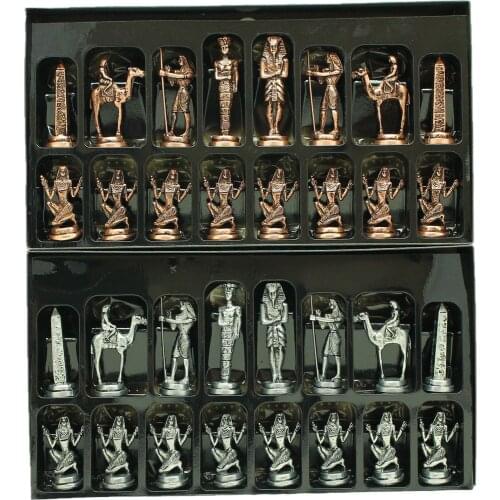 Gift Home Big size Metal Pharaoh Egypt Chessman Antique (1.5Kg) (Board Not Included) fashion, Intelligence, Game, Decor