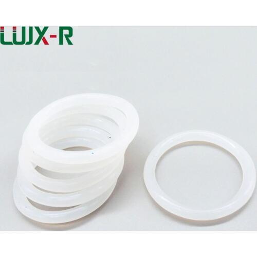 LUJX-R 4mm Thickness O-Ring Seal Food Grade White O Ringen Washer OD41/43/46/47/49/51/55mm Silicone Gasket O Type Rings Sealing