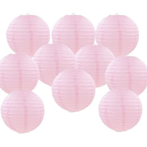 Folding Handmade Round Paper Lanterns Wedding and Festival Supplies Decoration