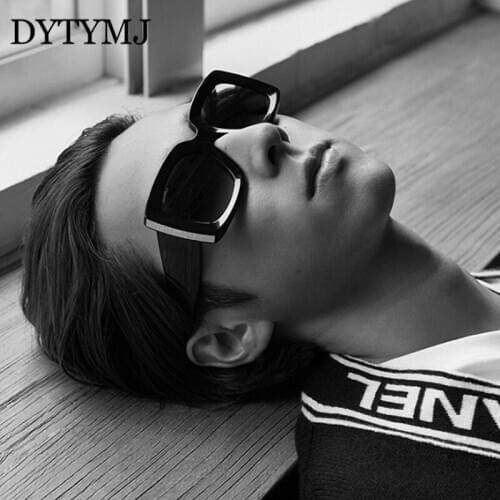 DYTYMJ Square Sunglasses Men Retro Oversized Sun Glasses Women Vintage Gradient Sun Glasses for Men Luxury Lentes De Sol Mujer