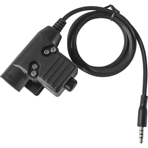 Tactical headset accessories mini phone cord u94 PTT 3.5mm phone plug ptt