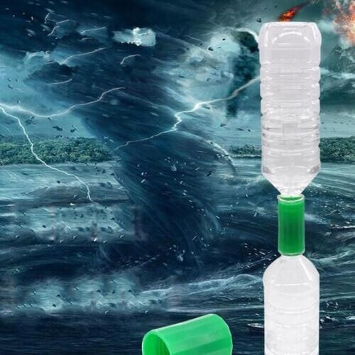 Creative 5 Colors Vortex Bottle Connectors Tornado Connector Tube For Scientific Experiment And Test Special Birthday Gift