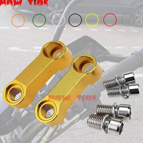 Universal 8MM 10MM Motorcycle CNC Rearview Mirrors Riser Extension Brackets AdapterFor Ducati Monster 696 796 795 821 848 1100