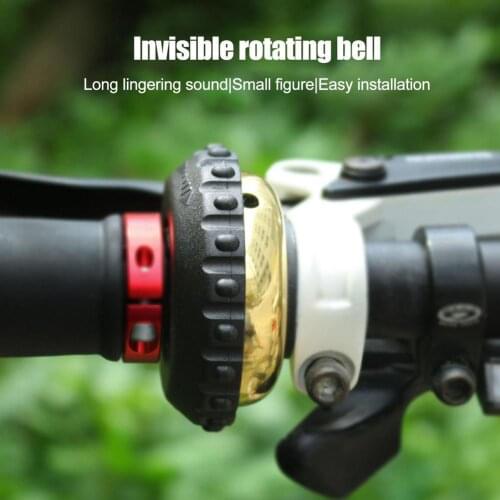 Bicycle Bell Mountain Road Bike Invisible Rotating Copper Bell Outdoor Bicycle Ring Bell Horn Cycling Parts Accessories