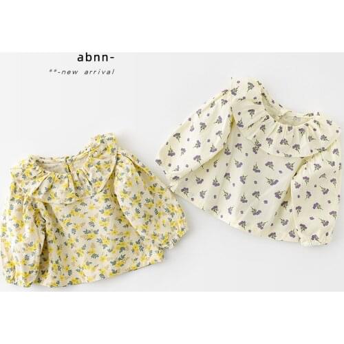 Spring New Kids Girls Floral Bottoming Shirt