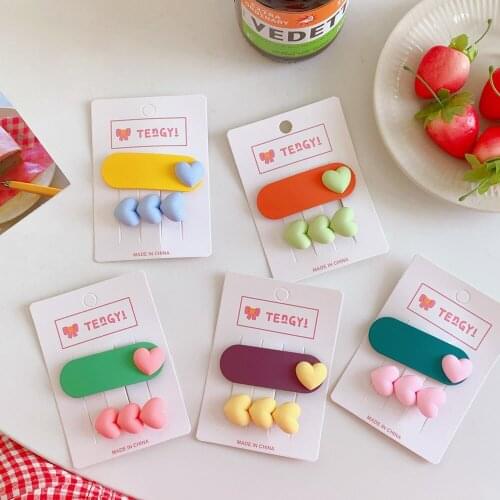 W&G Girls Kawaii Colorful Cartoon Flower Hairpins Kids Sweet Hair Clips Barrettes Headband Fashion Hair Accessories 2021New