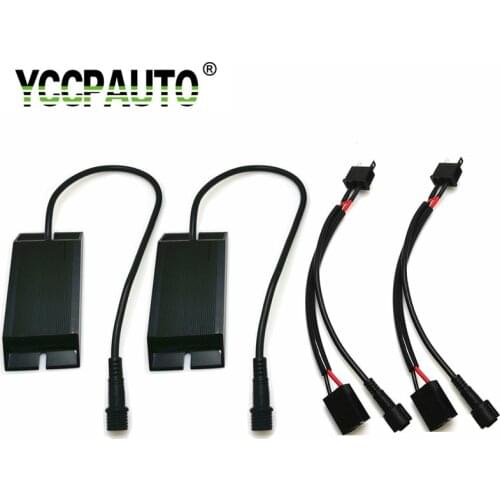 YCCPAUTO High Quality H7 LED Decoder H8 H11 Load Resistor Error Canceller HB3 HB4 9006 9005 H1 H3 Canbus Cable 12-24V 2Pcs/lot