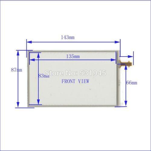 ZhiYuSun NEW 6 Inch Touch Screen 143*87 for industry applications 143mm*87mm for GPS GLASS