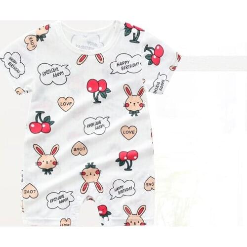 ZWF1147 Unisex Newborn Baby Boy Clothes Good Quality Cotton Baby Girl Clothes Cartoon Girls Baby Clothing Jumpsuits Bodysuits