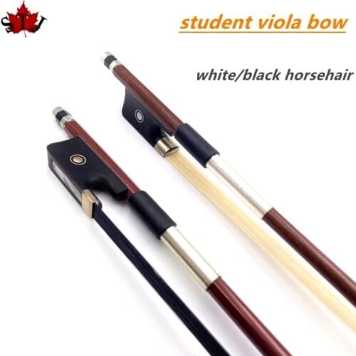 Student viola Bow Brazilwood Fiddle Bow / Ebony Frog Natural Mongolia Horsehair Beginner Use