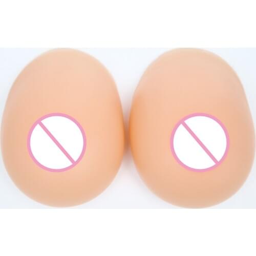 1000g/pair D Cup Fake Breast Split Form Soft Silicone False Chest Sexy Prosthesis Man Solid Boobs Crossdresser Drag Queen Props