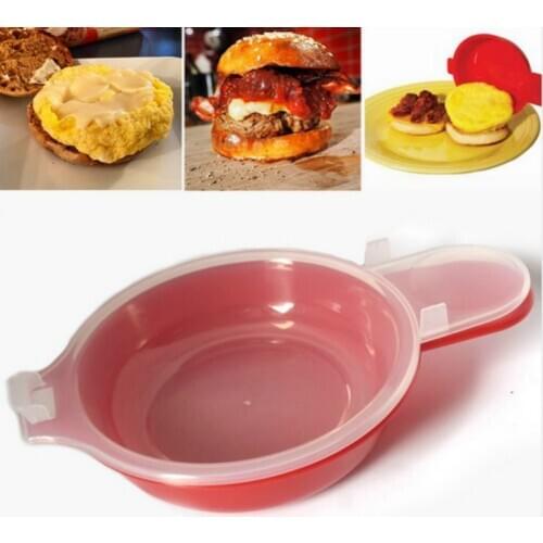 2Pcs/Set Easily Eggwich Cooking Tool Microwave Cheese Eggs Cooker 1 Minute Fast Eggs Hamburg Omelet Maker Kitchen Cooking Tool