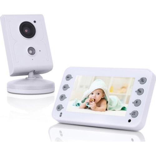 4.3 Inch Video Surveillance Intercom Night Vision Temperature Display Nanny Camera Family Safety System Babysitter