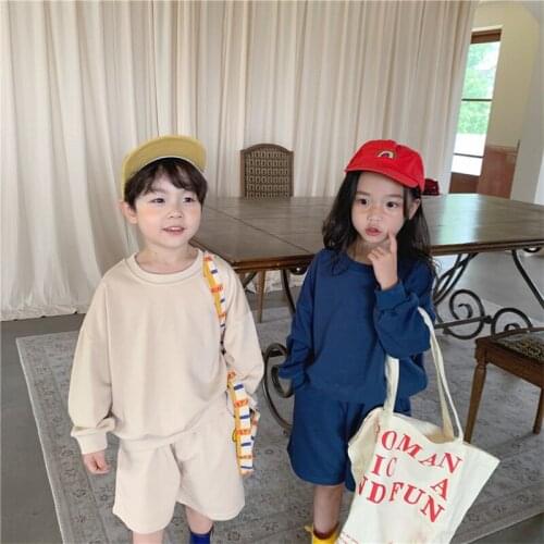 Girls Suits Sweatshirts +Short 2021 New Thicken Winter Autumn Warm Kids Teenagers Outwear Kids Cotton Sport Suits Children Cloth