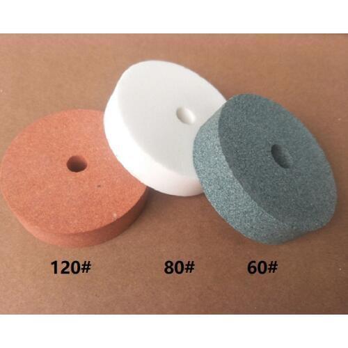 75*ID10mm 2pcs Abrasive Disc Stone Grinding Wheel Polishing Pad Nylon Wool Wheel For Bench Grinders Metal Working