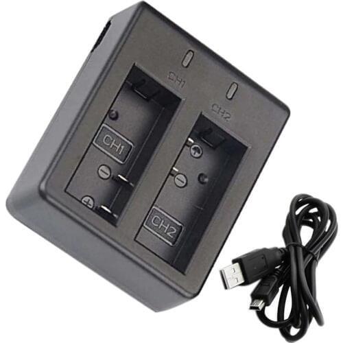 USB Dual Charger For EKEN H9 H9R H3 H3R H8PRO H8R H8 pro Sports Action Camera