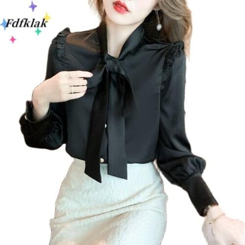 Женские рубашки с длинным рукавом Fdfklak China At AliExpress