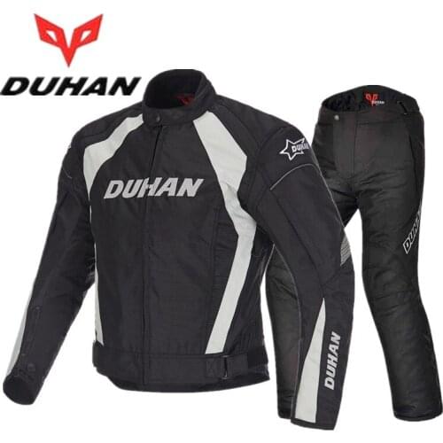 DUHAN motorcycle riding clothes suit Winter man Moto Racing suits jacket pants