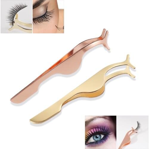 Magnetic Eyelashes Tweezer False Eyelashes Applicator False Eyelash Applicator Remover Nipper Tweezer Clip Makeup Tool