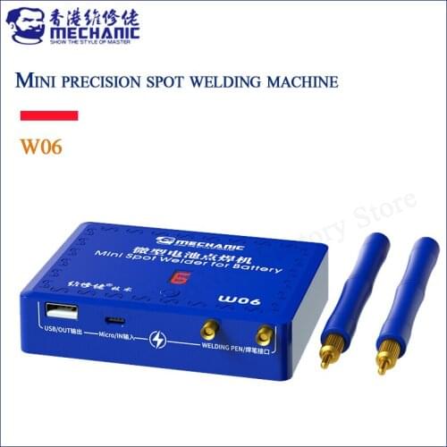 MECHANIC Mini Spot Welder For Battery W06 9600MAH Electric Treasure Miniature Precision Nickel Sheet Welding Spot Welding Pen
