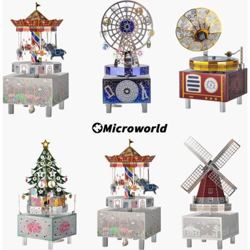 Constellation Mutual Affect Theme Music Box 3D Metal Puzzle DIY Christmas & New Year Gift In The Sky Song Music Boxes For Adults