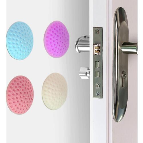 Soft Rubber Pads To Protect The Wall Self Adhesive Door Stopper Golf Modelling Door Fender Sticker -White/Green/Blue/Pink/Purple