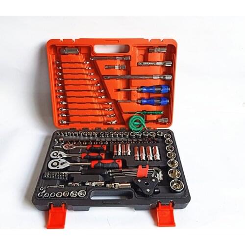 Factory Direct Car Repair Kit 121 Sets of Socket Wrench Combination Tools Socket Wrench Hardware Toolbox