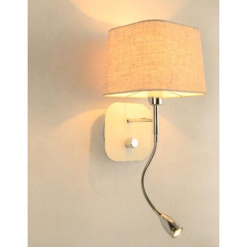 Of bedroom the head of a bed wall lamp contracted and contemporary Scandinavian hotel corridor LED with the switch