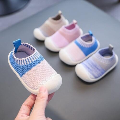 Infant Toddler Shoes Autumn Soft Bottom Baby Girls Boys Casual Knitted Shoes Comfortable Non-slip Child Kids First Walkers Shoes