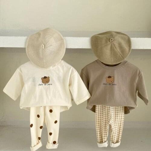 Newborn Baby Clothing Sets for Boy Girl Suit Children Long Sleeve T-Shirt+Pants 2Pcs Outfits Child Baby Boy Sets Girl Outfits