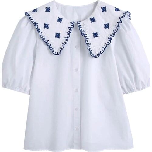 Женские рубашки с вышивкой OUROPEAN ZTATION China At AliExpress