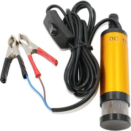 Portable Mini 12V Dc Electric Submersible Pump 38Mm For Pumps Oil Water Aluminum Alloy Shell 12L/Min Fuel Transfer Pump