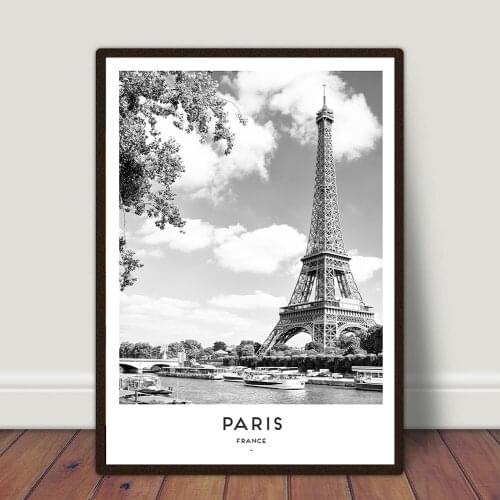 Eiffel Tower Posters Prints Black White Paris Travel Vintage Wall Art Canvas Painting Fashion For Modern Living Room Home Decor