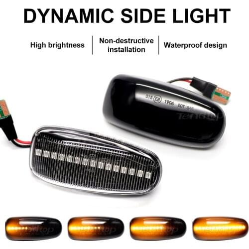 For Mercedes-BENZ E-Class W210 C-Class W202 W208 Dyanmic LED Streamer Turn Signal Light Sequential Blinker Lamp Car Assessories