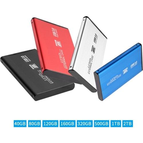 2.5'' USB 3.0 External Hard Drive Portable HDD High Transmitting Speed Plug&Play for Desktop/Laptop 320GB/500GB/1TB/2TB HDD