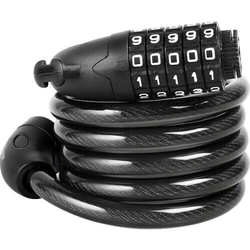 2017 new arrival mtb bike lock cycling password cable lock bicycle lock accessories Anti-Theft Scrub alloy steel 1.5M 1.2M