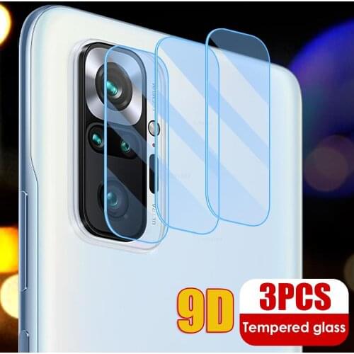 3Pcs 9D Camera Protector Glass For Xiaomi Redmi Note 10 Pro 9 9S MAX 10s 10T Lens Screen Protector For Redmi note 10 4G 5G Cover
