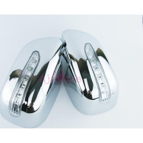 Rearview Mirror Cover Side Wing Cap Shell Case Moulding Trims With LED Lamp For Toyota Corolla 2008 2009 2010 Accessories