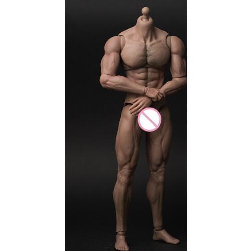 1/6 Scale AT027 Male Muscle-sturdy Durable Body Man Strong Body Yellow skin tone For 12" Action Figure Body Toys Collection