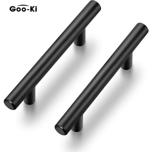 10pcs150mm/5.9" Aluminum Straight Cupboard Handles Knobs Brushed Black Gold Kitchen Door Handles Cabinet Pull Furniture Handle