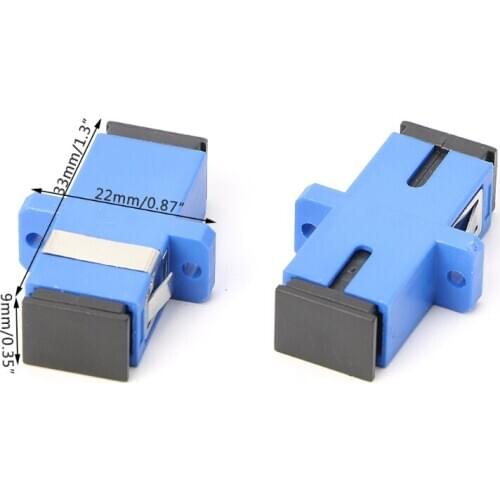 10PCS SC/UPC Fiber Optic Adapter SC Fiber Optic Flange SC/UPC Connector