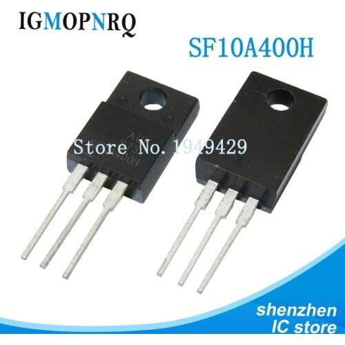 10Pcs SF10A400H TO-220F SF10A400 TO220 10A400