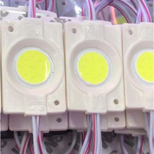 2.4W injection COB LED Modules light DC12V advertising light Red Green blue yellow warm white IP65 LED Modules Waterproof