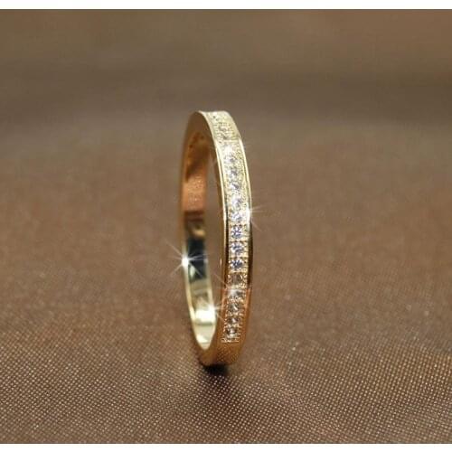 3 Colors Simple Gold Rose Gold Silver Color Round Rings for Women Party Wedding Engagement High Quality Fashion Jewelry