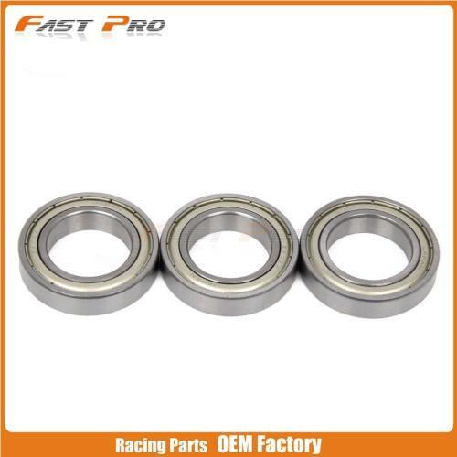 Motorcycle 3pcs Rear Hub Steering Roller Bearings For YZ RM RMX RMZ CR CRF KX KLX 125 250 370 125R 250F 450R 250X 450X