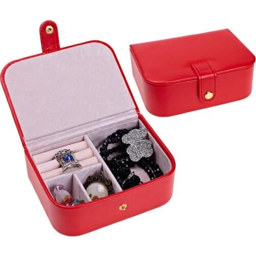 30pcs/lot Luxuries candy colored leather jewelry box, gift box and custom Jewelry boxes Jewelry Storage Cases with large capacit