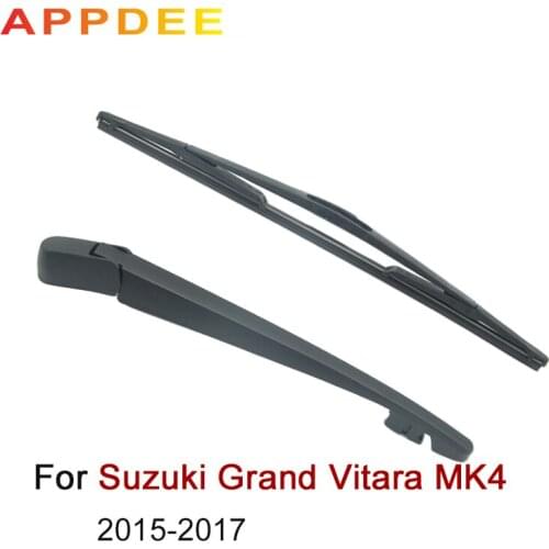APPDEE Wiper 10" Rear Wiper Blade & Arm Set Kit For Suzuki Grand Vitara MK4 2015 2016 2017 Windshield Windscreen Rear Window