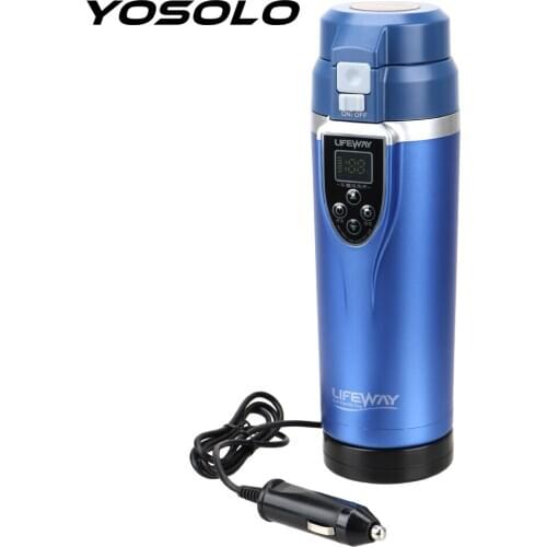 Car Heating Cup 12v Water Heater Boiling Mug Portable 350ML Vehicle Electric Kettle Adjustable Temperature For Coffee Tea Milk